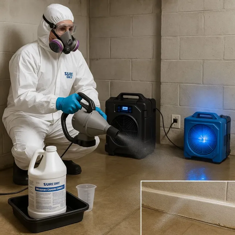 Sanitization and Odor Removal process in Cheval, FL